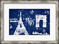 Framed Paris Blue