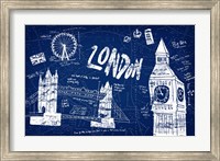 Framed London Blue