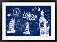 Framed London Blue