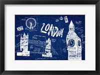 London Blue Framed Print