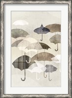 Framed Umbrella Rain I