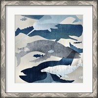 Framed 'Whale Watching I' border=