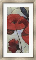 Framed Red Poppy II
