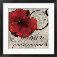 Amour Toujours Framed Print