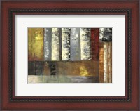 Framed Abstracted Birches I