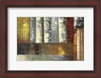 Framed Abstracted Birches I