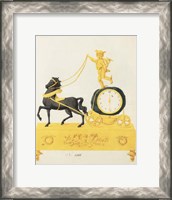 Framed Cherub Clock