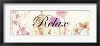 Framed Relax Wildflowers