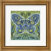 Framed 'Butterfly Mosaic' border=