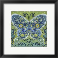 Framed 'Butterfly Mosaic' border=