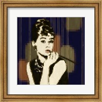 Framed Pixeled Hepburn