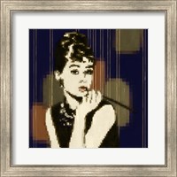 Framed Pixeled Hepburn