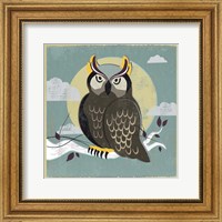 Framed Perched Owl