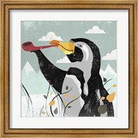 Framed Penguin Stroll