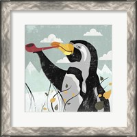 Framed Penguin Stroll