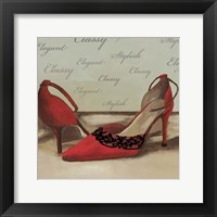 Framed Red Pumps