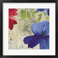Indigo Flower II Framed Print