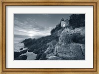 Framed Bass Harbor Head Sunset with Border