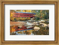 Framed Swift River Covered Bridge