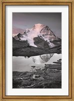 Framed Mount Robson BW with Color