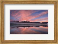 Framed Sunrise Over Mount Baker