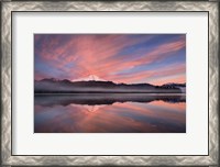 Framed Sunrise Over Mount Baker