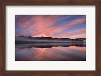 Framed Sunrise Over Mount Baker