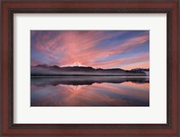 Framed Sunrise Over Mount Baker