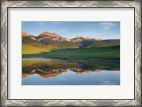 Framed Rocky Mountains Montana