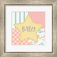 Framed 'Baby Quilt IV Baby Yellow' border=