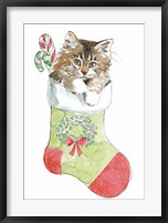 Framed Christmas Kitties IV