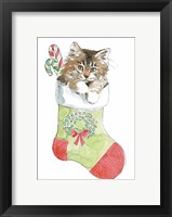 Framed Christmas Kitties IV