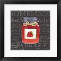 Canning Kitchen I black Framed Print