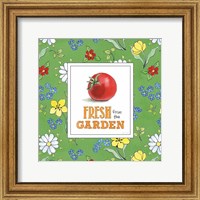 Framed 'Fresh From the Garden V' border=