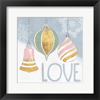 Pastel Christmas III Framed Print