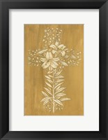 Framed Holiday Cross IV