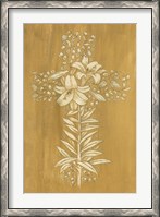 Framed Holiday Cross IV