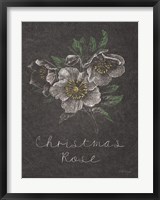 Framed Chalkboard Christmas Greenery III