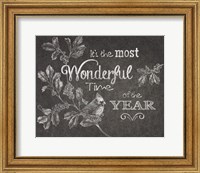 Framed Chalkboard Christmas Sayings VI