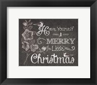 Framed Chalkboard Christmas Sayings V