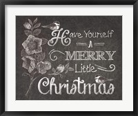 Framed Chalkboard Christmas Sayings V
