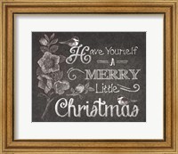 Framed Chalkboard Christmas Sayings V