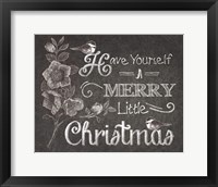 Framed Chalkboard Christmas Sayings V