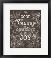 Framed Chalkboard Christmas Sayings IV