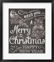 Framed Chalkboard Christmas Sayings I