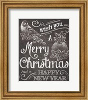 Framed Chalkboard Christmas Sayings I