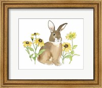 Framed Wildflower Bunnies III