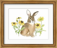 Framed Wildflower Bunnies III