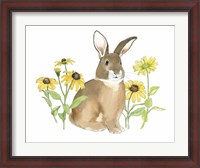 Framed Wildflower Bunnies III