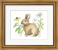 Framed Wildflower Bunnies II